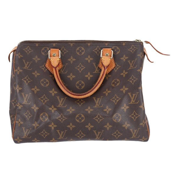 Louis Vuitton M41526 Speedy 30 Monogram Canvas Duffle Bag Brown - Picture 6 of 12
